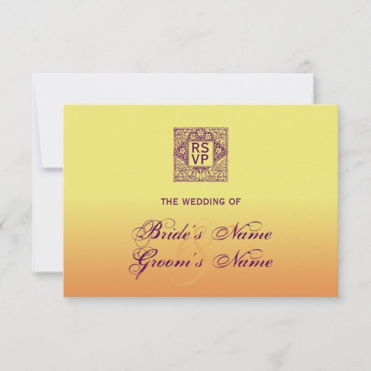 Mariage inspiré de la Bohême RSVP (Devant)