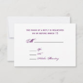 Mariage inspiré de la Bohême RSVP (Dos)