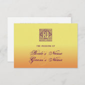 Mariage inspiré de la Bohême RSVP (Devant / Derrière)