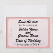 Mariage - Invitation (Devant / Derrière)