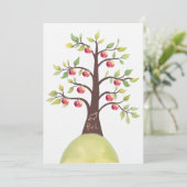 Mariage Invitation de sculpture d'arbre de pomme M (Debout devant)