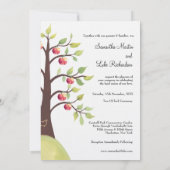 Mariage Invitation de sculpture d'arbre de pomme M (Dos)