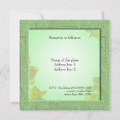 mariage, invitation des parents de Groom (Dos)
