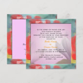 mariage, invitation des parents de la mariée (Devant / Derrière)