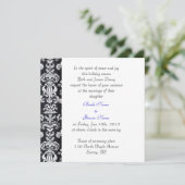 mariage, invitation des parents de la mariée. (Debout devant)