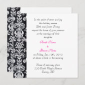 mariage, invitation des parents de la mariée. (Devant / Derrière)