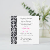 mariage, invitation des parents de la mariée. (Debout devant)