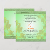 mariage, invitation des parents de la mariée (Devant / Derrière)