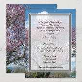 mariage, invitation des parents de la mariée ceris (Devant / Derrière)