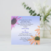 mariage, invitation des parents de la mariée. Fleu (Debout devant)