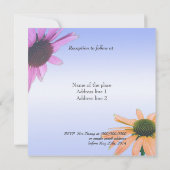 mariage, invitation des parents de la mariée. Fleu (Dos)