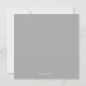 Mariage Invitation gris pâle (Dos)