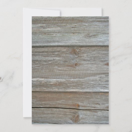 Mariage Invitation Orchidée violette et bois d'orc (Dos)