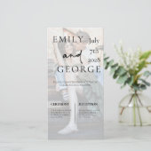 Mariage Inviter le Modèle avec photo (Debout devant)