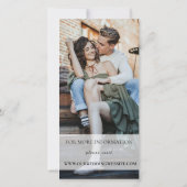 Mariage Inviter le Modèle avec photo (Dos)