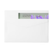 Mariage Iris Violet Envelopper autour du Étiquette (Dos)