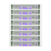 Mariage Iris Violet Envelopper autour du Étiquette (Feuille)