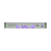 Mariage Iris Violet Envelopper autour du Étiquette (Individuel)