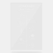 Mariage Itinéraire Programme de fête Noir Blanc Ch (Recto)