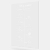 Mariage Itinéraire Programme de fête Noir Blanc Ch (Angle)