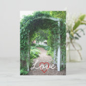 Mariage Jardin - Faire-part de mariage (Debout devant)