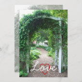 Mariage Jardin - Faire-part de mariage (Devant / Derrière)