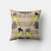 Mariage Jaune Coussin sur la feuille de musique (Verso)