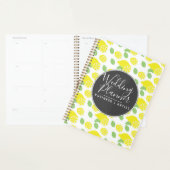 Mariage Jaune Motif Citron Moderne (Devant avec enveloppe)