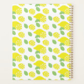 Mariage Jaune Motif Citron Moderne (Dos)