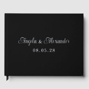Mariage Joliment Bouclé Argent Et Noir