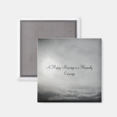 MARIAGE JOUR MAGNET STYLE DE CONCEPTION ROMANTIQUE (Recto/Verso)