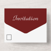 Mariage Jour tout en une invitation (Verso)