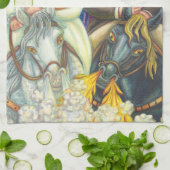 Mariage JOURNAL SOMPTUEUX, SERVIETTE DE CUISINE HA (Plié)