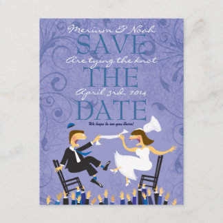 Mariage juif danse de la chaise Hora Save the Date
