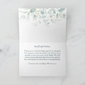 Mariage juif Todah Rabah Hébreu Eucalyptus Merci (Intérieur)