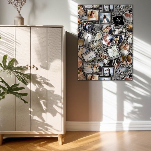 Mariage Keepsaké 30 photo Collage noir ID1065