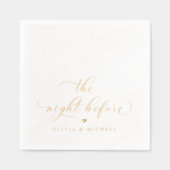 Mariage La Nuit Avant La Répétition Diner Or (Recto)