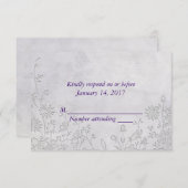 Mariage Lace RSVP (Devant / Derrière)