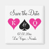 Mariage Las vegas enregistrer la date aimant avec  (Devant)