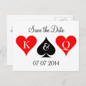 Mariage Las Vegas enregistrer la date cartes posta (Devant / Derrière)