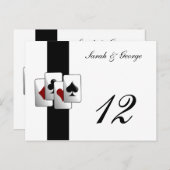 Mariage Las Vegas Numéros de table (Devant / Derrière)