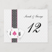 Mariage Las Vegas Numéros de table (Devant)