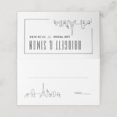 Mariage Las Vegas | Placer les cartes de nom de ta (Extérieur déplié)