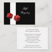 Mariage Las Vegas souhaitant des cartes bien (Devant / Derrière)