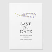 Mariage Lavender Enregistrer La Date Magnets (Devant)