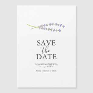 Mariage Lavender Enregistrer La Date Magnets