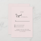 Mariage léger simple RSVP (Devant / Derrière)