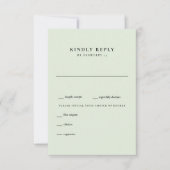 Mariage léger simple RSVP (Devant)