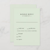 Mariage léger simple RSVP (Devant / Derrière)