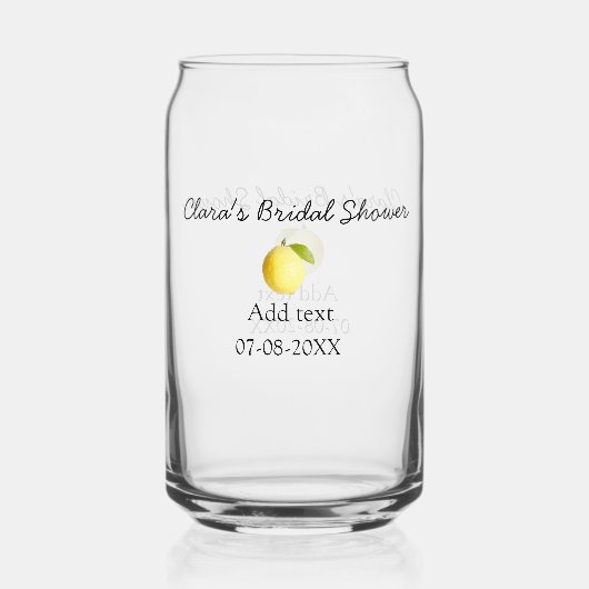 Mariage lemon simple moderne minimaliste rustique  (Recto)